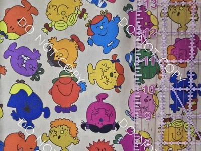 Custom Cotton Woven Fabric TV Show Cartoon Little Miss Sunshine 1/4 Yard 9x56 - Image 1 of 2