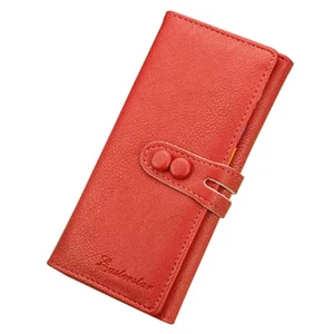 Nuovo portafoglio donna morbida pelle PU Haspe moneyboerse clutch moneyboersen6441 - Foto 1 di 4