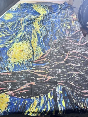 Starry Night Tapestry 85x57” Wall Art Van Gogh Print NWT Beyond the Wall - Image 1 of 4