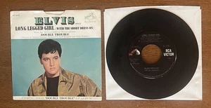 ELVIS PRESLEY- Long Legged Girl/That's Someone U Never Forget 45 w/Pic. Sl. 1967 - Imagen 1 de 2