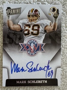 Mark Schlereth 2018 Plates & Patches Auto #SBXXVI-MS Super Bowl Signatures - Picture 1 of 8