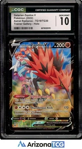 Pokemon 2022 Galarian Zapdos V TG19/TG30 Trainer Gallery Astral Radiance CGC 10 - Bild 1 von 3