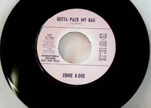 ERNIE K-DOE 7 Inch 45 Gotta pack my bag_How sweet you are 1968 Duke vinyl - Picture 1 of 1