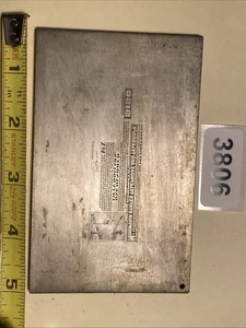 American Bank Note Company Druckplatte MOUNTAIN STATES PHONE UND TEL 3806 - Bild 1 von 2