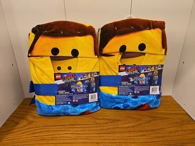 2x NOVO The Lego Movie Toalha com Capuz Envoltório Emmet 24x50 Algodão Novo - Imagem 1 de 3