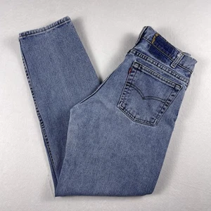 Vtg 90s Levis 550 Jeans Mens 30x30 Blue Denim Slim Fit Tapered Distressed USA - Bild 1 von 11