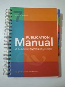 Publication Manual (OFFICIAL) 7th Edition of the American Psychological - Bild 1 von 10