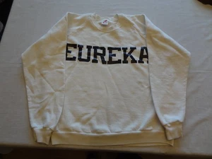 Vintage Jerzees White Eureka Men’s XL Sweatshirt Made in USA  - Bild 1 von 7