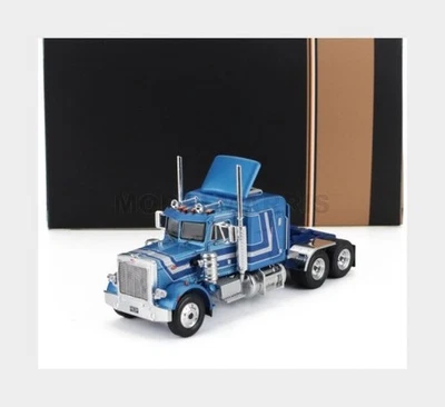 IXO-MODELS 64TR010B PETERBILT - 359 TRACTOR TRUCK 3-ASSI 1973 - BLUE - 1/64 - Immagine 1 di 2