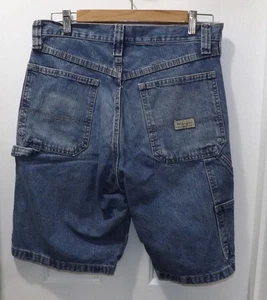 🔥HERREN WRANGLER BLAUE JEANS LATZHOSE UTILITY SHORTS GRÖSSE 30 - Bild 1 von 3