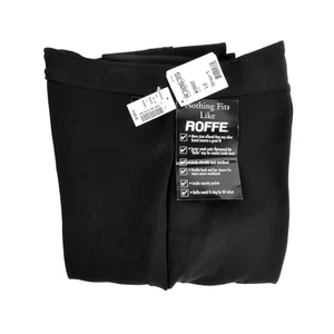NEW Roffe Ski Pants Women's 12 Short Black Wool Blend $160 Retail Stirrups Warm - Picture 1 of 7