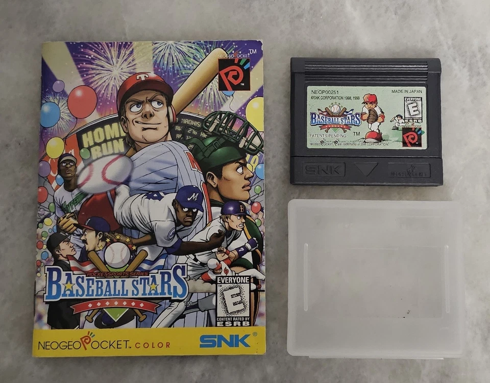 Baseball Stars Neo Geo Pocket Color NGPC English NTSC W/ Manual And Dust Cover  - Image 1 of 2