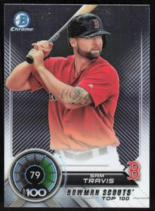 2018 Bowman Bowman Scouts' Top 100 #BTP-79 Sam Travis - Picture 1 of 2