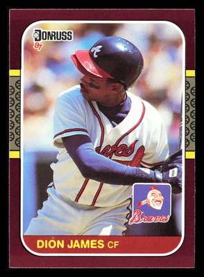 Dion James 1987 Donruss Opening Day #44 Atlanta Braves BUY3GET1FREE - Image 1 of 2