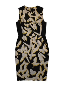 David Lawrence Dress (AU 10, US6) Black/Yellow Butterfly Print Knee-length - Picture 1 of 2