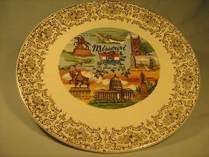 [Y5] 9" COLLECTOR PLATE Missouri THE SHOW ME STATE - Picture 1 of 3