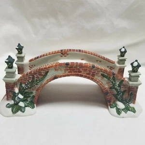 Santa's Workbench Brick Porcelain Bridge Christmas Village Collection 2001 Vtg. - Picture 1 of 9