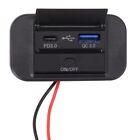 PD USB C Schnellladung Power Delivery 30 Kfz Ladegert mit Dual USB Port 12V