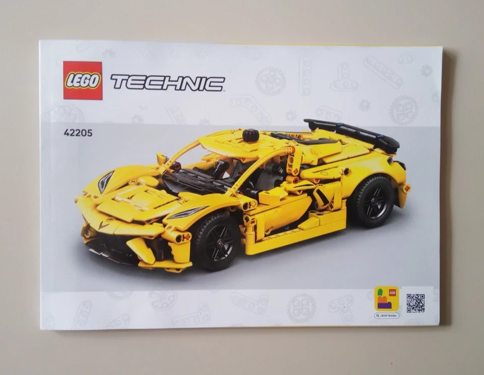 MANUALE LEGO TECHNIC 42205 Chevrolet Corvette Stingray AUTO - Immagine 1 di 2