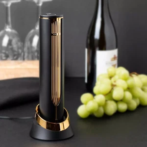 Premium USB Rechargeable Electric Wine Bottle Opener w/ Foil Cutter Sleek Design - Picture 1 of 15