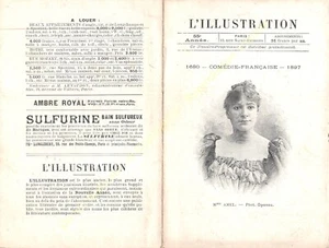 STAR Théâtre Comédie Francese Madame Amel Attrice Foto Oregeau 1897 - Picture 1 of 2