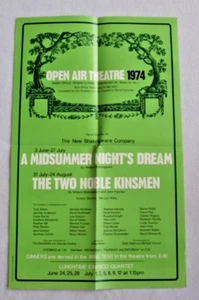 A Midsummer Night's Dream POSTER 20.5 x 12.5 New Shakespeare Company 1974 London - Picture 1 of 2