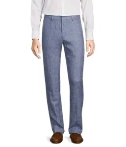 Murano Baird McNutt Linen Alex Slim Fit Flat Front Suit Separates Pants - Picture 1 of 2
