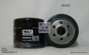 WESFIL OIL FILTER FOR Alfa Romeo 156 2.5L V6 1999-05/06 WCO51 - Picture 1 of 1