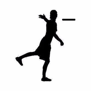 Disc Golfer Decal Sticker Metro Auto Graphics fits Ford, Chrysler, BWM - Bild 1 von 1