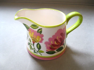 Spode Kim Parker Home Emma’s Garland Colorful Floral Creamer Pitcher - Image 1 of 4