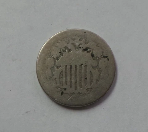 1873? Shield Nickel Coin Five Cents Piece 5C Cover