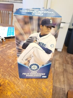 2008 FSN Seattle Mariners Felix Hernandez #34 Bobblehead New In Box - Image 1 of 3