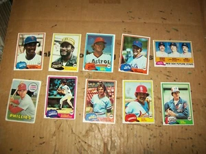 10 Of 1960s & 1980S Topps Baseball Trading Cards ( Lot / Bag 85 ) - Picture 1 of 9