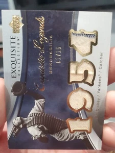 2006 Exquisite Legends Memorabilia #LM-BD Yankees Bill Dickey 1/15 (MEM) - Picture 1 of 2