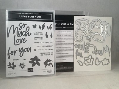 Juego de estampillas LOVE FOR YOU troqueles LOVE FOR YOU estampado aniversario San Valentín A24 Foto 1 de 4