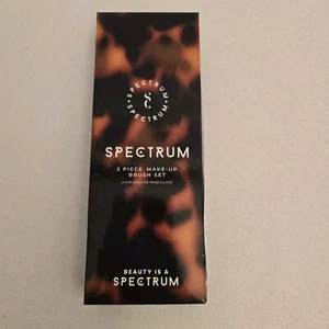 Spectrum 3 Piece Make-Up Brush Set Sealed Oval Foundation Eye Mini Complextion - Picture 1 of 3