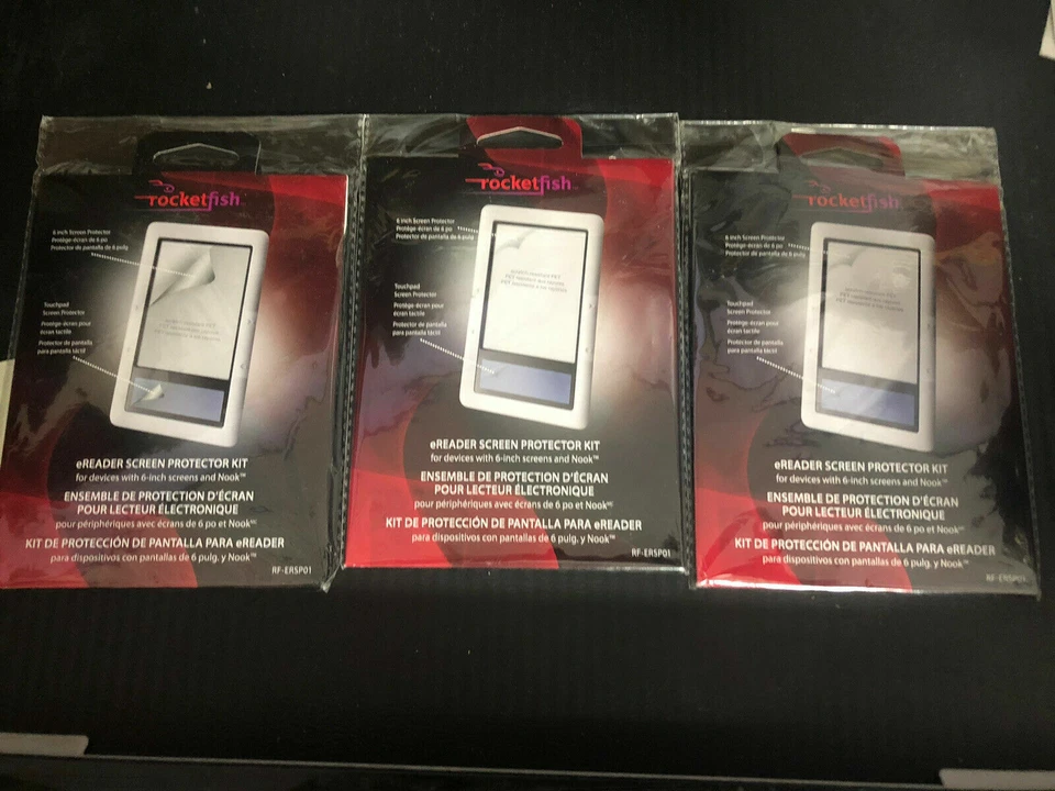 3 Pack! Rocketfish RF-ERSP01 6inch eReader Screen Protector Kit - Nook - Image 1 of 1