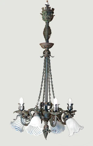 antique gas / electric chandelier Cover