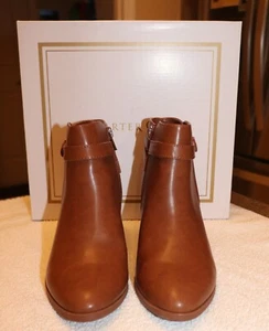 Stivaletti da donna Charter Club ""Pixxy"" sella marrone alla caviglia taglia 6,5 ~ 2,5" tacco - Foto 1 di 11