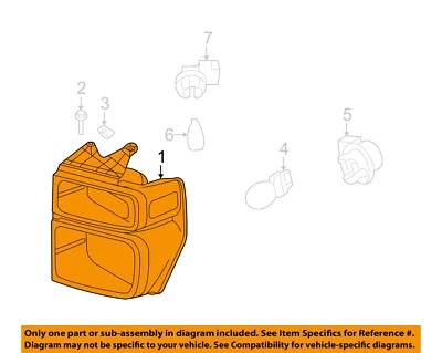 Luz de estacionamiento izquierda 8C2Z13201B Ford OEM 08-14 E-350 Super Duty Foto 1 de 2