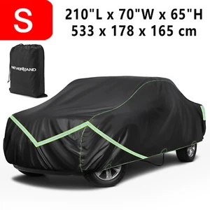 Black Car Pickup Cover Waterproof All-Weather Rain Snow Dust Sun UV Protection - Picture 1 of 21