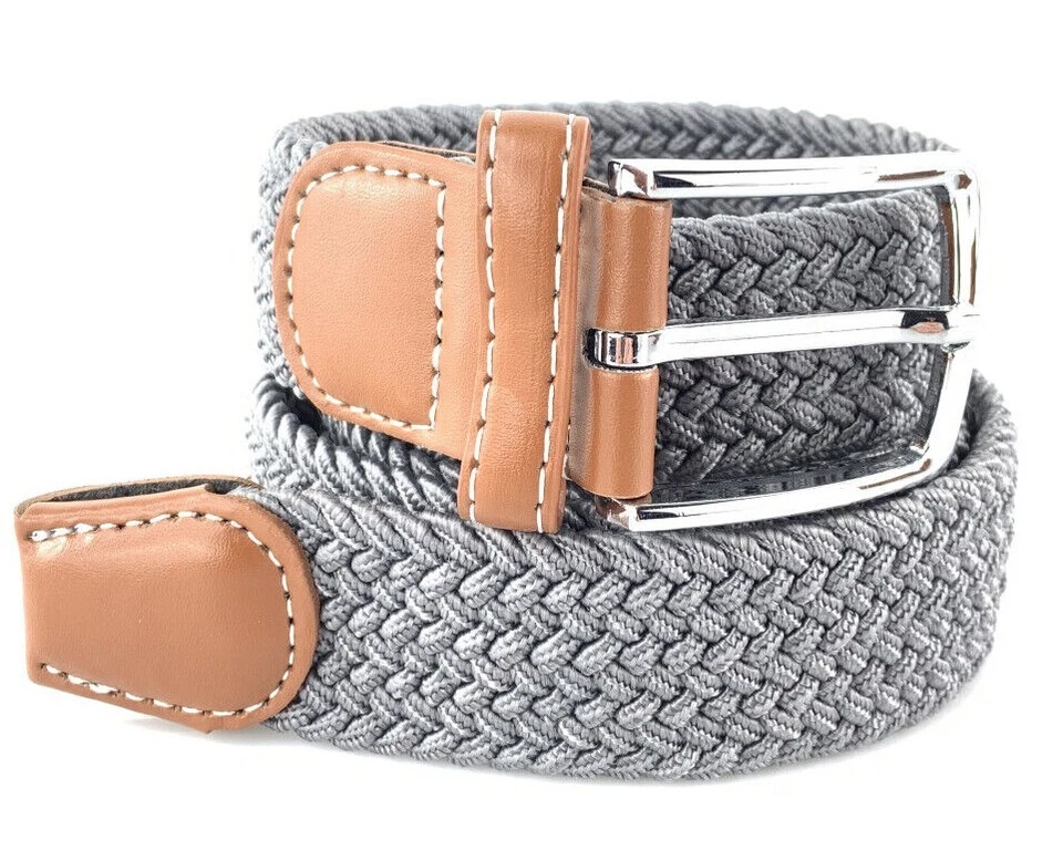 Stretchgürtel Flechtgürtel Herren Damen Gürtel elastisch Jeansgürtel Stoffgürtel - Bild 1 von 1