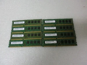Qty Lot (8) Micron 2GB 1Rx8 PC3-10600U Desktop Ram - Picture 1 of 2