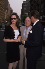 Blaine Trump and Jerry Zipkin during Steve Rubell Funeral Se - 1989 Old Photo 1