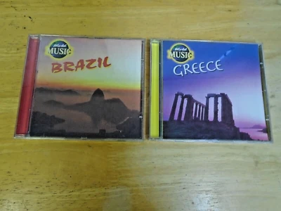 World Music - Greece & Brazil - 2x Music CD - Rare - Like New - Image 1 of 4