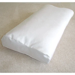 Tempur Original Pillow COVER ONLY White 100% Cotton Sateen Contour Neck LARGE - Picture 1 of 5