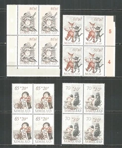 Estampillas del año 1983 de los Países Bajos montadas sin montar o nunca montadas (**) bloque de 4 - Imagen 1 de 1