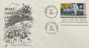 Artcraft C76 Man First Landing on the Moon Moon Landing Jul 20, 1969 Cancel - Picture 1 of 1