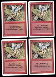 MTG Magic | Revised - EARTHQUAKE x 4 | free combined shipping - Picture 1 of 2