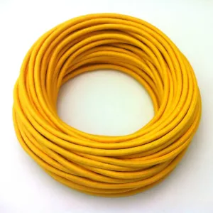 Cavo Tessile 16m Design Condotto Giallo 2x0, 75 Top Eu Qualità Cavo IN Stoffa - Picture 1 of 1